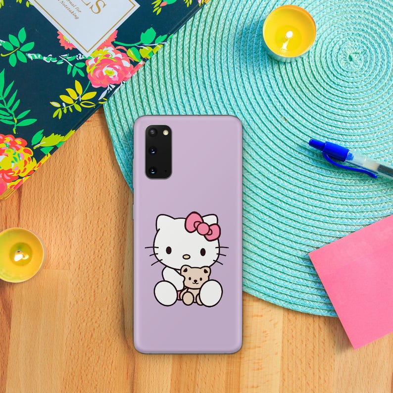 Hello Kitty KK1 Phone Case Cover For MANY VARIOUS Samsung Galaxy Models Japan Japanese Kitty White Cartoon Character Kitten image 4