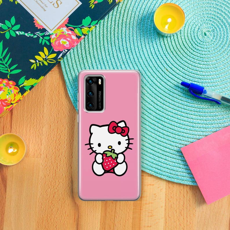 Capa para celular Hello Kitty KK1 para Huawei P9 P10 P20 P30 P40 Lite PRO Plus LG G5 G6, modelo japonês, com estampa da gatinha branca de desenho animado. imagem 8