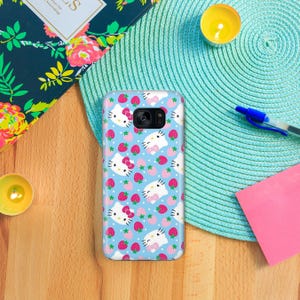 Hello Kitty KK2 Phone Case Cover For Samsung Galaxy S5 S6 S7 S8 S9 Edge Plus LTE NEO Models Japan Japanese Kitty White Cartoon Character Cat image 6