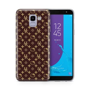 Funda de Hello Kitty KK6 para Samsung Galaxy A3, A5, A6, A7, A8, J3, J5, J6 y J7, diseño japonés de gatito blanco. 2