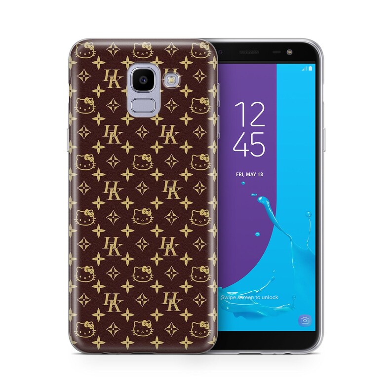 Funda de Hello Kitty KK6 para Samsung Galaxy A3, A5, A6, A7, A8, J3, J5, J6 y J7, diseño japonés de gatito blanco. 2