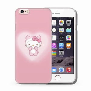 Hello Kitty KK5 Phone Case Cover For Apple iPhone 5 SE 2020 2022 6 7 8 X Xs XR MaX PLuS Models Japan Japanese Kitty White Cartoon Character 3