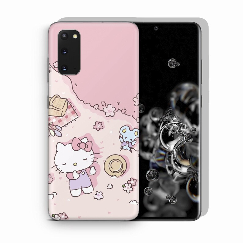 Hello Kitty KK3 Phone Case Cover For MANY VARIOUS Samsung Galaxy Models Japan Japanese Kitty White Cartoon Character Kitten 1
