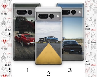 Amerikanisches Muskelauto K7 Telefon Fall Abdeckung für Google Pixel 6 6A 7 7A 8 8A 9 9A 10 Pro XL Modelle USA Muskelauto Handyhülle Cobra Rennwagen