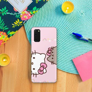 Funda de Hello Kitty KK8 para Samsung Galaxy S20, S21, S22, S23, S24, S25 FE Plus, Ultra Edge, diseño japonés de gatito blanco. imagen 6