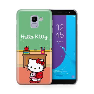 Hello Kitty KK7 Phone Case Cover For Samsung Galaxy A3 A5 A6 A7 A8 J3 J5 J6 J7 Models Japan Japanese Kitty White Cartoon Character Kitten 2