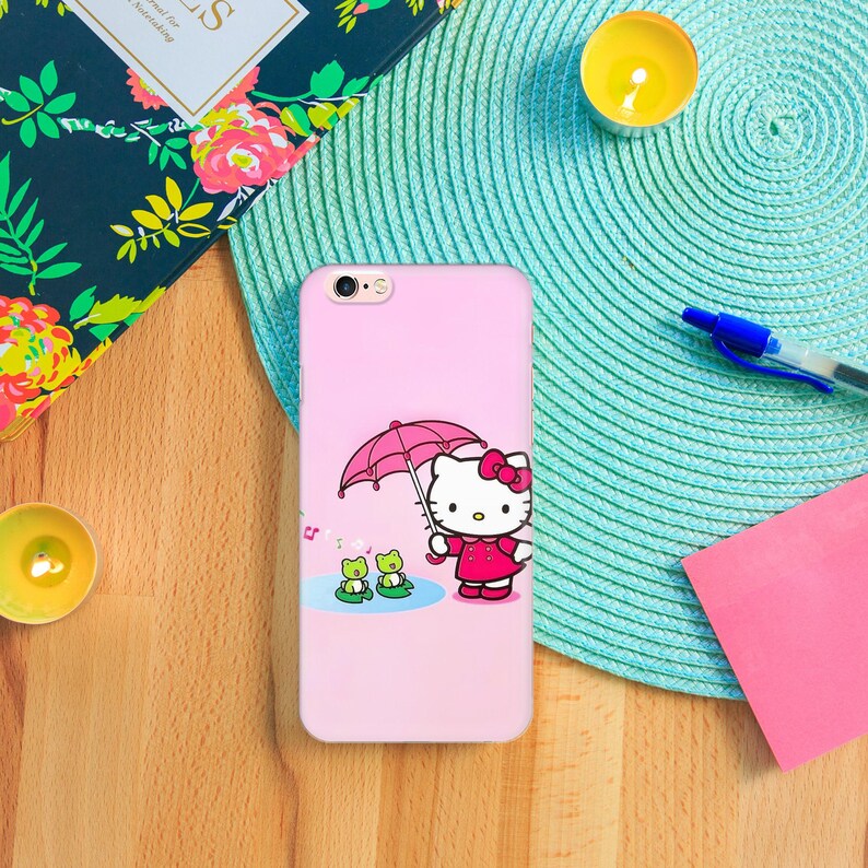 Hello Kitty KK9 Phone Case Cover For Apple iPhone 5 SE 2020 2022 6 7 8 X Xs XR MaX PLuS Models Japan Japanese Kitty White Cartoon Character image 5