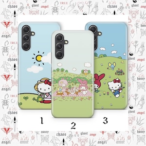 Hello Kitty KK4 Phone Case Cover For Samsung A14 A15 A16 A17 A25 A26 A33 A34 A35 A36 A53 A54 A55 A56 A72 A73 + More Models Japan Kitty White image 1