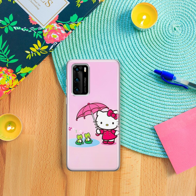 Hello Kitty KK9 Phone Case Cover For Huawei P9 P10 P20 P30 P40 Lite PRO Plus LG G5 G6 Model Japan Japanese Kitty White Cartoon Character Cat image 4