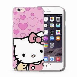 Hello Kitty KK7 Phone Case Cover For Apple iPhone 5 SE 2020 2022 6 7 8 X Xs XR MaX PLuS Models Japan Japanese Kitty White Cartoon Character 1