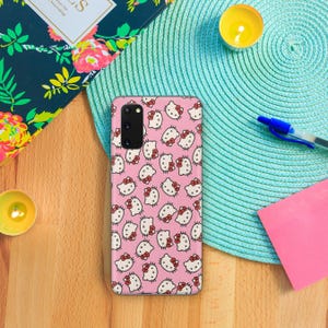 Hello Kitty KK6 Phone Case Cover For MANY VARIOUS Samsung Galaxy Models Japan Japanese Kitty White Cartoon Character Kitten image 8