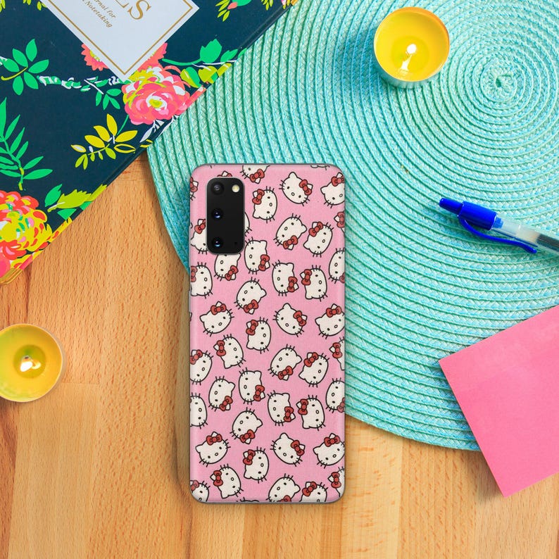 Hello Kitty KK6 Phone Case Cover For MANY VARIOUS Samsung Galaxy Models Japan Japanese Kitty White Cartoon Character Kitten image 8