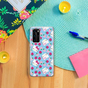 Hello Kitty KK2 Handytasche Hülle Für Huawei P9 P10 P20 P30 P40 Lite PRO Plus LG G5 G6 Modell Japan Japanische Kitty Weiß Cartoon Charakter Katze Bild 6