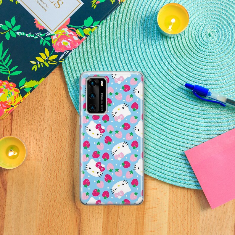 Hello Kitty KK2 Handytasche Hülle Für Huawei P9 P10 P20 P30 P40 Lite PRO Plus LG G5 G6 Modell Japan Japanische Kitty Weiß Cartoon Charakter Katze Bild 6