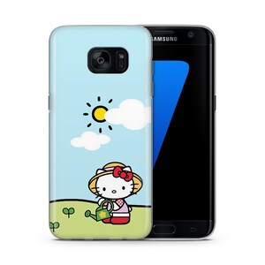 Hello Kitty KK4 Phone Case Cover For Samsung Galaxy S5 S6 S7 S8 S9 Edge Plus LTE NEO Models Japan Japanese Kitty White Cartoon Character Cat 1