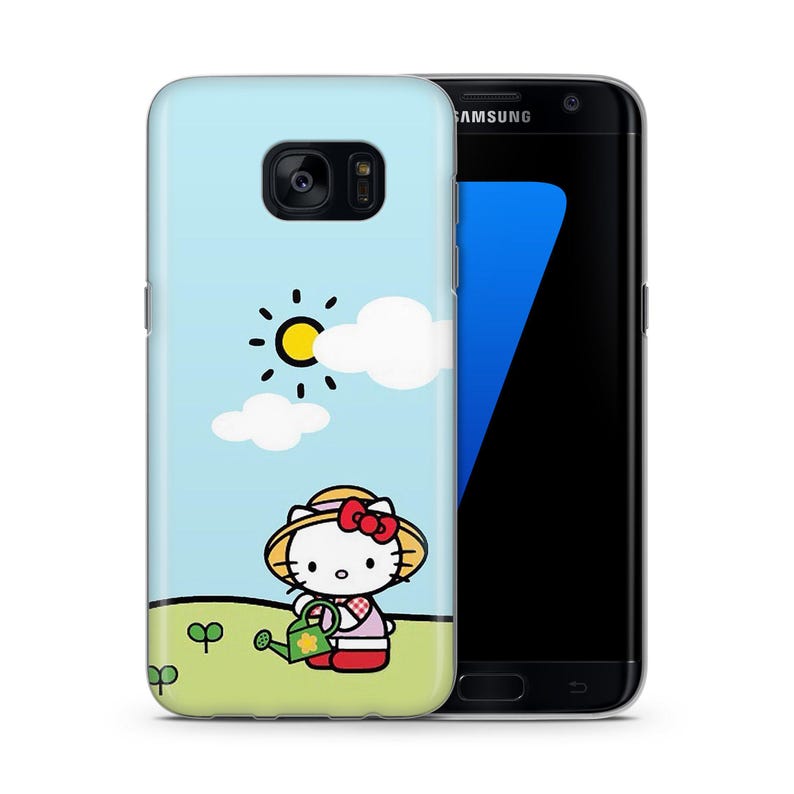 Hello Kitty KK4 Phone Case Cover For Samsung Galaxy S5 S6 S7 S8 S9 Edge Plus LTE NEO Models Japan Japanese Kitty White Cartoon Character Cat 1