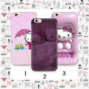 Hello Kitty KK9 Phone Case Cover For Apple iPhone 5 SE 2020 2022 6 7 8 X Xs XR MaX PLuS Models Japan Japanese Kitty White Cartoon Character image 1