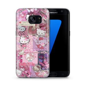 Hello Kitty KK6 Phone Case Cover For Samsung Galaxy S5 S6 S7 S8 S9 Edge Plus LTE NEO Models Japan Japanese Kitty White Cartoon Character Cat 1