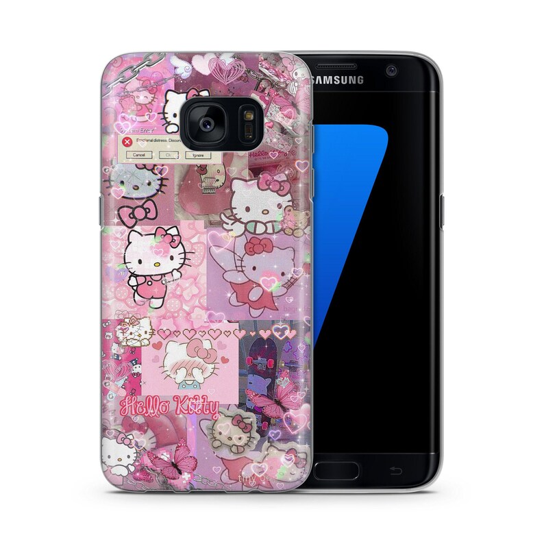 Hello Kitty KK6 Phone Case Cover For Samsung Galaxy S5 S6 S7 S8 S9 Edge Plus LTE NEO Models Japan Japanese Kitty White Cartoon Character Cat 1