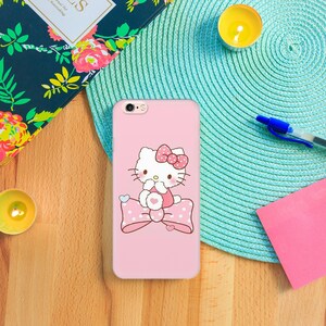 Hello Kitty KK1 Phone Case Cover For Apple iPhone 5 SE 2020 2022 6 7 8 X Xs XR MaX PLuS Models Japan Japanese Kitty White Cartoon Character image 7