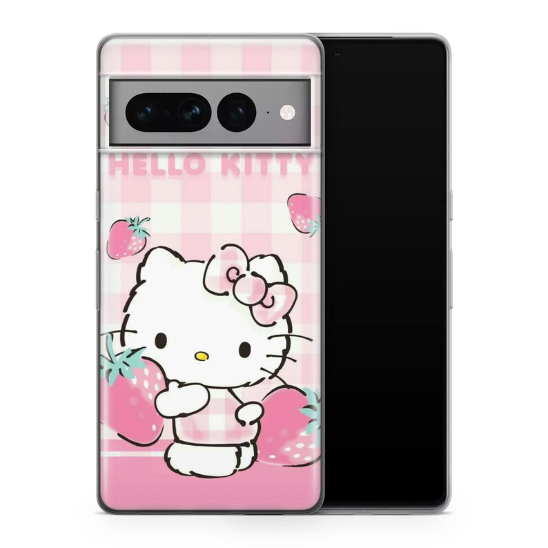 Hello Kitty KK8 Phone Case Cover For Google Pixel 6 6A 7 7A 8 8A 9 9A 10 Pro XL Models Japan Japanese Kitty White Cartoon Character Kitten 1