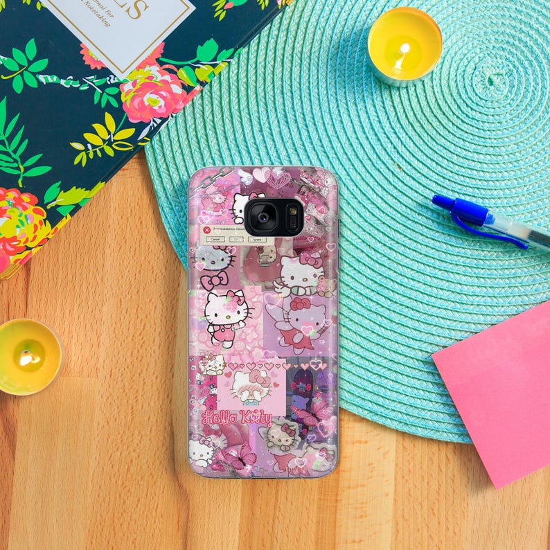 Hello Kitty KK6 Phone Case Cover For Samsung Galaxy S5 S6 S7 S8 S9 Edge Plus LTE NEO Models Japan Japanese Kitty White Cartoon Character Cat image 4