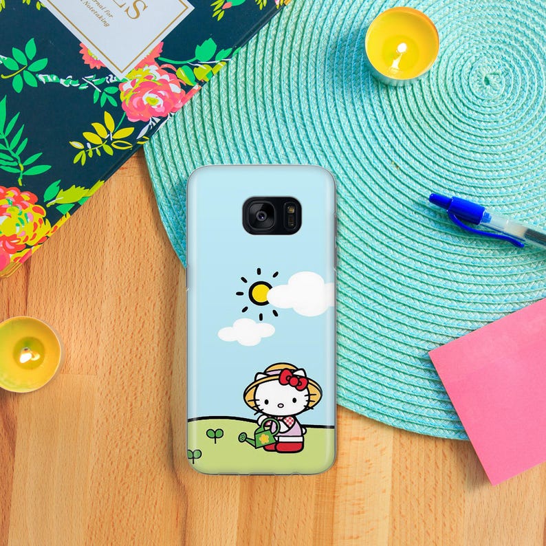 Hello Kitty KK4 Phone Case Cover For Samsung Galaxy S5 S6 S7 S8 S9 Edge Plus LTE NEO Models Japan Japanese Kitty White Cartoon Character Cat image 4
