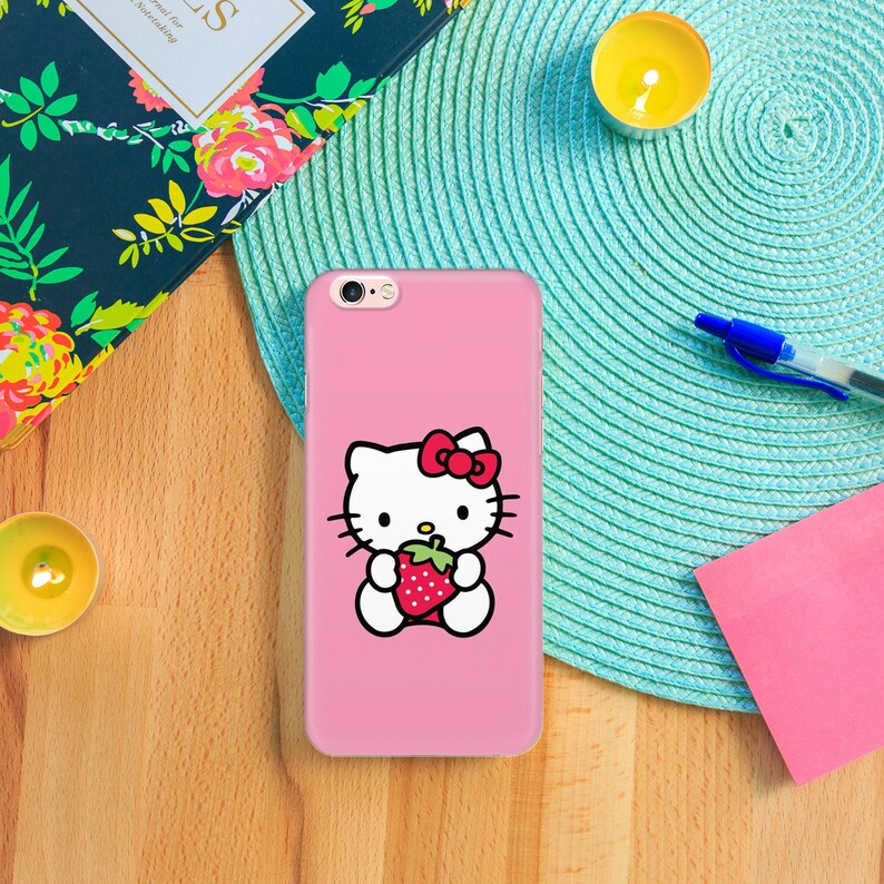 Hello Kitty KK1 Phone Case Cover For Apple iPhone 5 SE 2020 2022 6 7 8 X Xs XR MaX PLuS Models Japan Japanese Kitty White Cartoon Character image 9