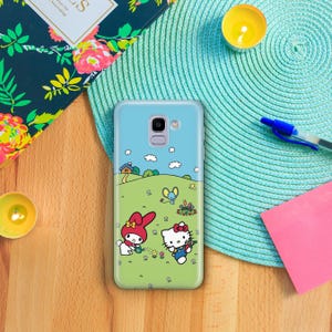 Hello Kitty KK4 Telefon Fall Abdeckung für Samsung Galaxy A3 A5 A6 A7 A8 J3 J5 J6 J7 Modelle Japan japanische Kitty weiße Zeichentrickfigur Kätzchen Bild 7