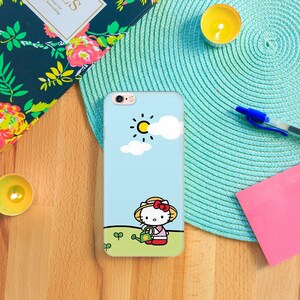 Hello Kitty KK4 Phone Case Cover For Apple iPhone 5 SE 2020 2022 6 7 8 X Xs XR MaX PLuS Models Japan Japanese Kitty White Cartoon Character image 5