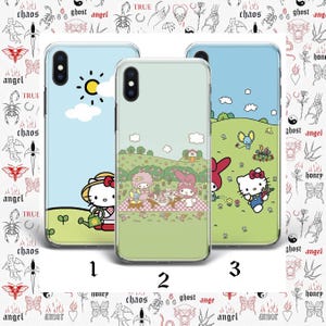 Hello Kitty KK4 Phone Case Cover For Apple iPhone 5 SE 2020 2022 6 7 8 X Xs XR MaX PLuS Models Japan Japanese Kitty White Cartoon Character image 3