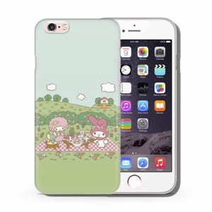 Hello Kitty KK4 Phone Case Cover For Apple iPhone 5 SE 2020 2022 6 7 8 X Xs XR MaX PLuS Models Japan Japanese Kitty White Cartoon Character 2