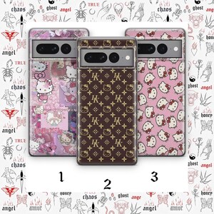 Hello Kitty KK6 Phone Case Cover For Google Pixel 6 6A 7 7A 8 8A 9 9A 10 Pro XL Models Japan Japanese Kitty White Cartoon Character Kitten image 1