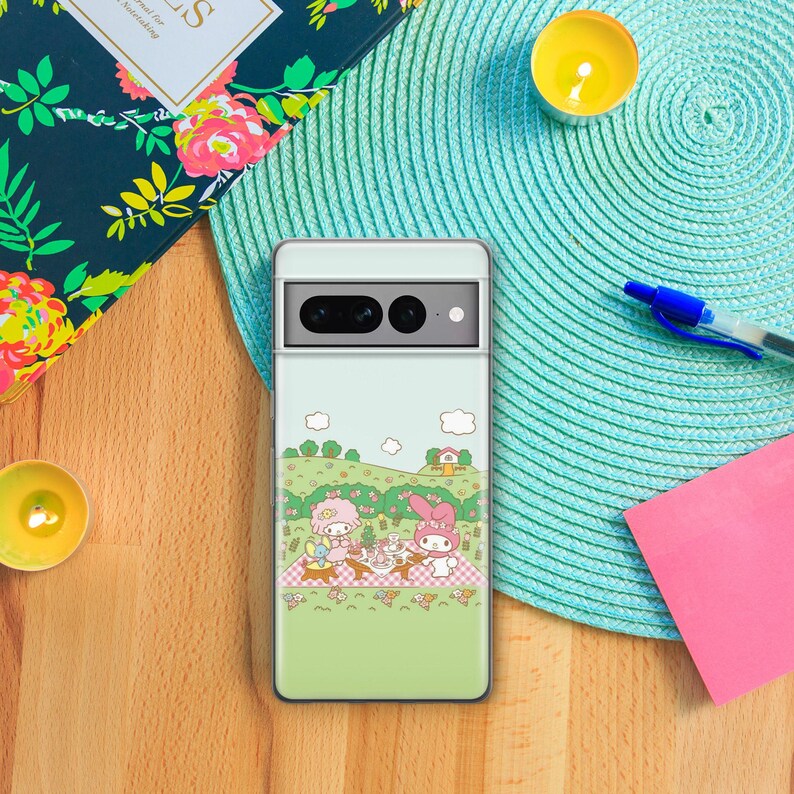Hello Kitty KK4 Telefoon Case Cover Voor Google Pixel 6 6A 7 7A 8 8A 9 9A 10 Pro XL Modellen Japan Japanse Kitty Wit Stripfiguur Kitten afbeelding 6
