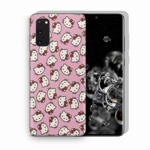 Hello Kitty KK6 Phone Case Cover For MANY VARIOUS Samsung Galaxy Models Japan Japanese Kitty White Cartoon Character Kitten 3