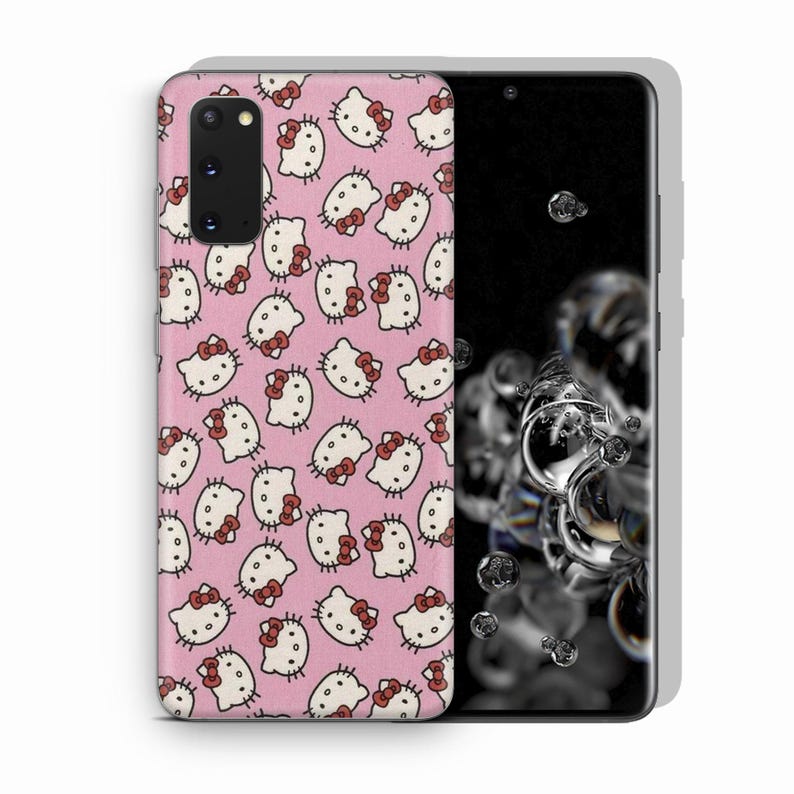Hello Kitty KK6 Phone Case Cover For MANY VARIOUS Samsung Galaxy Models Japan Japanese Kitty White Cartoon Character Kitten 3