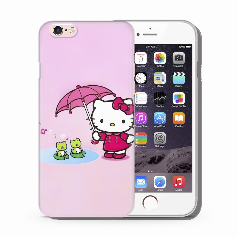 Hello Kitty KK9 Phone Case Cover For Apple iPhone 5 SE 2020 2022 6 7 8 X Xs XR MaX PLuS Models Japan Japanese Kitty White Cartoon Character 1