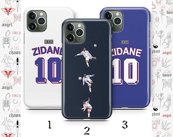 Zinedine Zidane K1 Phone Case For Apple iPhone 11 12 13 14 15 16 e 17 Air PRO Plus Mini Max French Spain Team Football Soccer Player Zizou