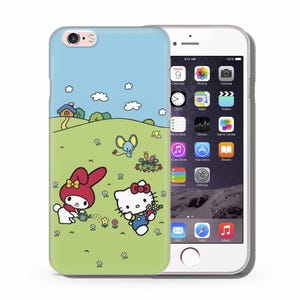Hello Kitty KK4 Phone Case Cover For Apple iPhone 5 SE 2020 2022 6 7 8 X Xs XR MaX PLuS Models Japan Japanese Kitty White Cartoon Character 3