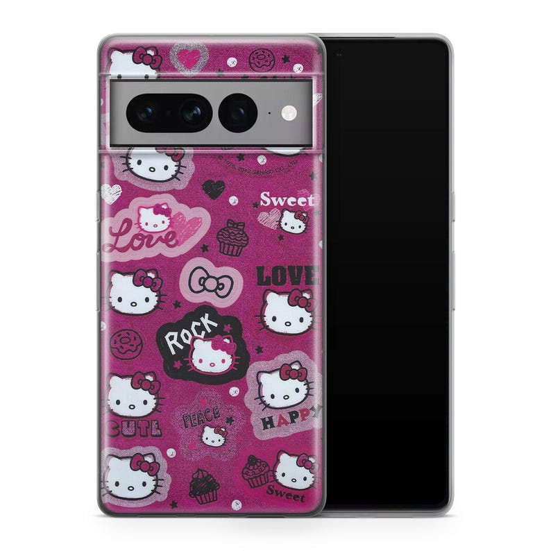 Hello Kitty KK2 Phone Case Cover For Google Pixel 6 6A 7 7A 8 8A 9 9A 10 Pro XL Models Japan Japanese Kitty White Cartoon Character Kitten 3