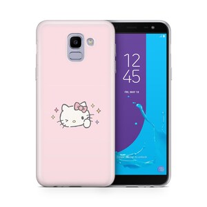 Hello Kitty KK5 Phone Case Cover For Samsung Galaxy A3 A5 A6 A7 A8 J3 J5 J6 J7 Models Japan Japanese Kitty White Cartoon Character Kitten 2