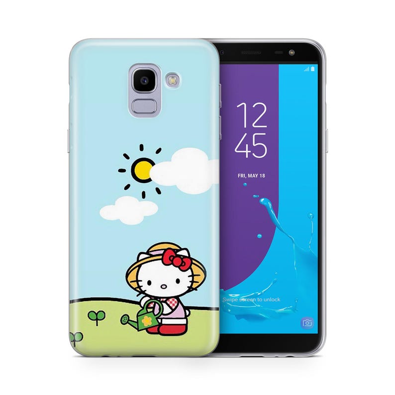 Hello Kitty KK4 Telefon Fall Abdeckung für Samsung Galaxy A3 A5 A6 A7 A8 J3 J5 J6 J7 Modelle Japan japanische Kitty weiße Zeichentrickfigur Kätzchen 1