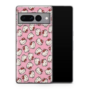 Hello Kitty KK6 Phone Case Cover For Google Pixel 6 6A 7 7A 8 8A 9 9A 10 Pro XL Models Japan Japanese Kitty White Cartoon Character Kitten 3