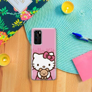 Hello Kitty KK7 Phone Case Cover For Huawei P9 P10 P20 P30 P40 Lite PRO Plus LG G5 G6 Model Japan Japanese Kitty White Cartoon Character Cat image 8