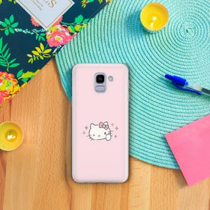 Hello Kitty KK5 Phone Case Cover For Samsung Galaxy A3 A5 A6 A7 A8 J3 J5 J6 J7 Models Japan Japanese Kitty White Cartoon Character Kitten image 5