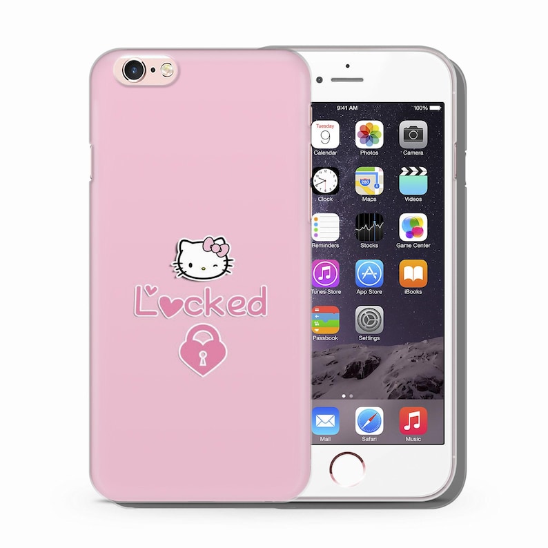 Hello Kitty KK5 Phone Case Cover For Apple iPhone 5 SE 2020 2022 6 7 8 X Xs XR MaX PLuS Models Japan Japanese Kitty White Cartoon Character 1