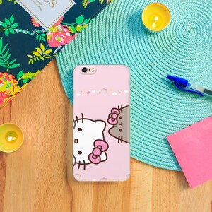 Hello Kitty KK8 Telefonskal till Apple iPhone 5 SE 2020 2022 6 7 8 X Xs XR MaX PLUS Modeller Japan Japansk kattunge Vit tecknad figur bild 7