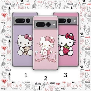 Hello Kitty KK1 housse de téléphone pour Google Pixel 6 6A 7 7A 8 8A 9 9A 10 Pro XL modèles japon japonais Kitty blanc personnage de dessin animé chaton image 1