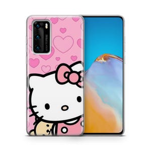 Hello Kitty KK7 Phone Case Cover For Huawei P9 P10 P20 P30 P40 Lite PRO Plus LG G5 G6 Model Japan Japanese Kitty White Cartoon Character Cat 1