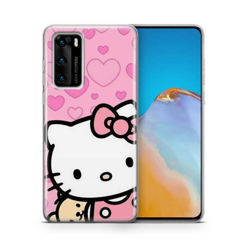 Hello Kitty KK7 Phone Case Cover For Huawei P9 P10 P20 P30 P40 Lite PRO Plus LG G5 G6 Model Japan Japanese Kitty White Cartoon Character Cat 1